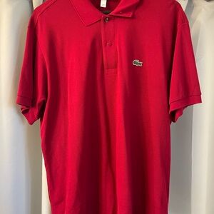 Lacoste Men's Red Polo Shirt
